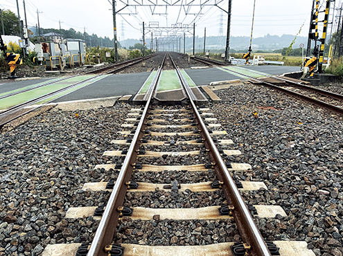 構造物前後の道床区間における対策